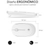 Subblim Combo Business Slim Silencioso Inalámbrico Blanco SUBKBC-CSSW11
